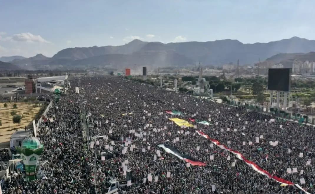 اليمن..مسيرة تضامنية مع فلسطين