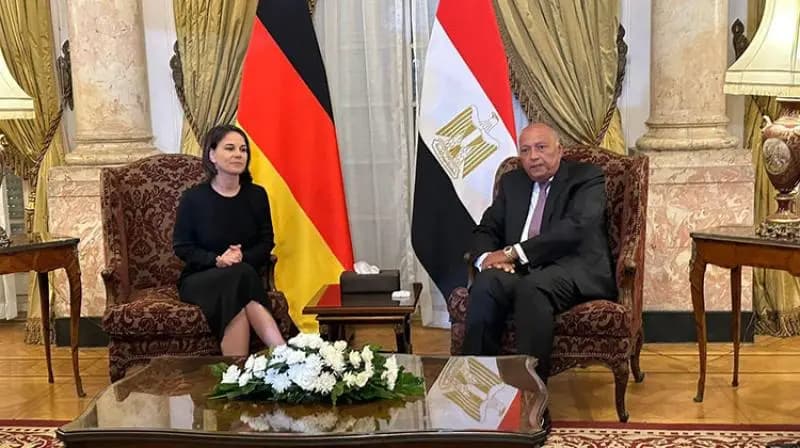 الأوضاع في غزة بين وزير خارجية مصر ونظيرته الألمانية