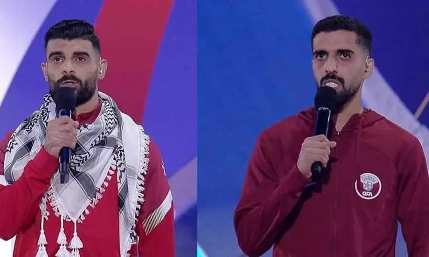 قائد قطر يمنح فلسطين شرف أداء قسم اللاعبين في افتتاح كآس آسيا
