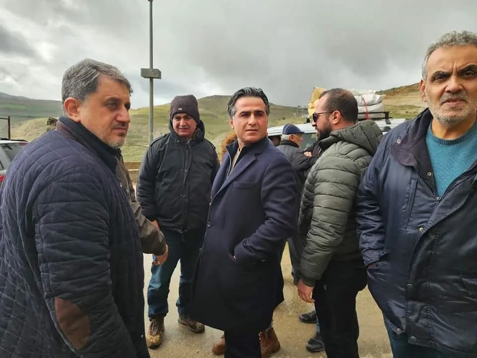جولة لوزير الأشغال مكان انهيار التربة في ضهر البيدر