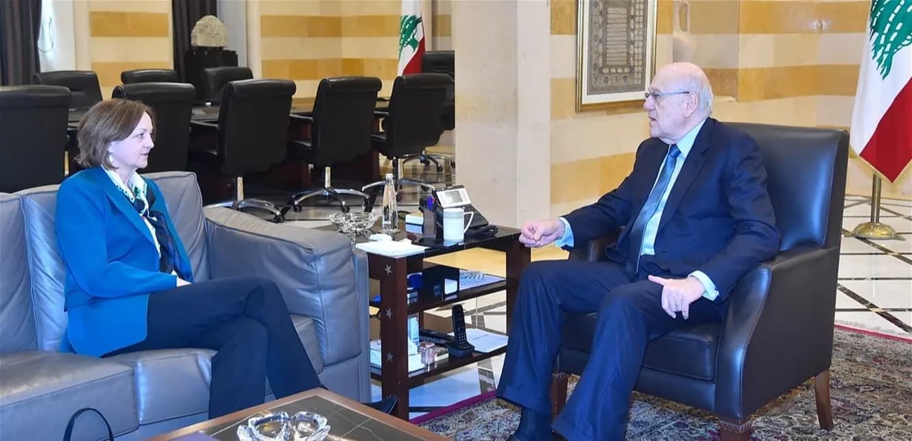 "العلاقات اللبنانية - الأمريكية".. بين ميقاتي وجونسون