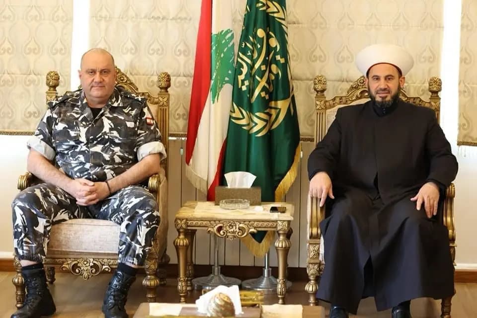 المفتي الغزاوي يستقبل قائد منطقة البقاع