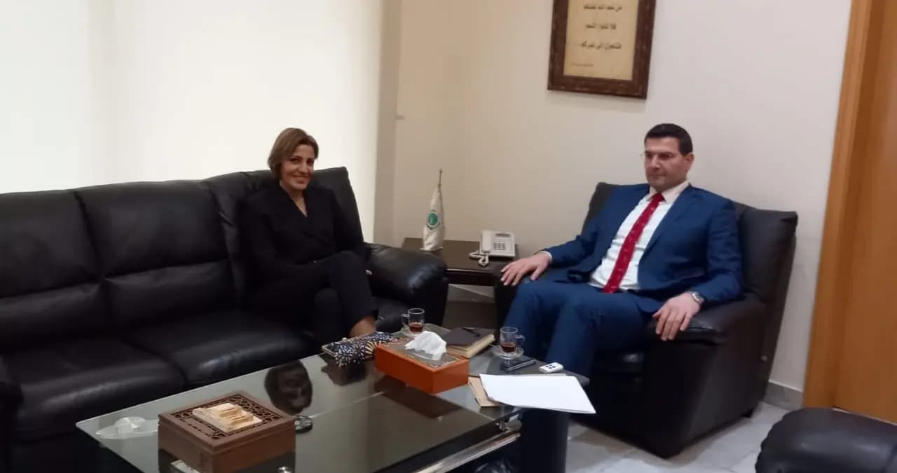 الحاج حسن يستقبل الأمينة العامة للمجلس الوطني للبحوث