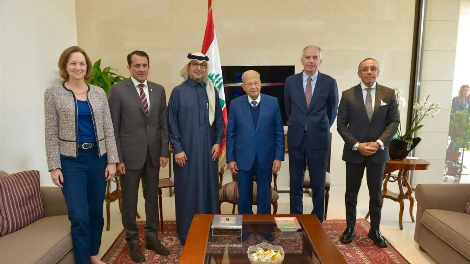 "سمعنا نصائحه".. اللجنة الخماسية تلتقي عون