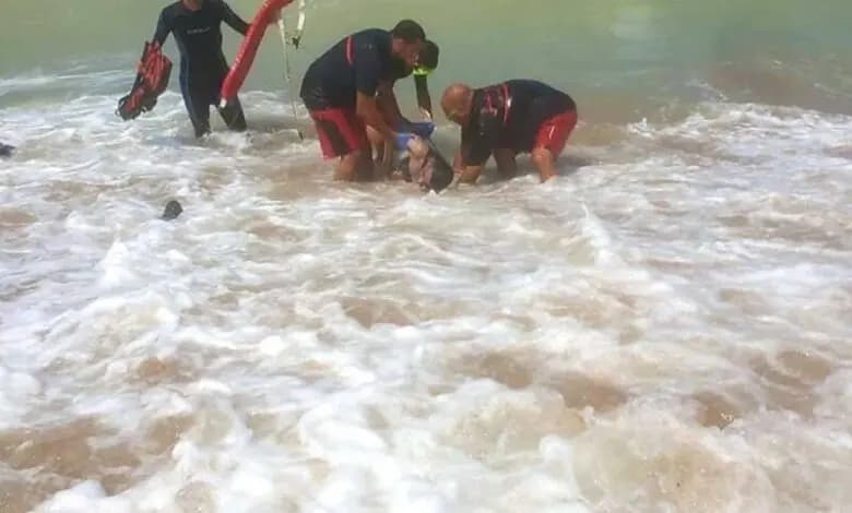 إنتشال جثة على شاطئ نهر الكلب