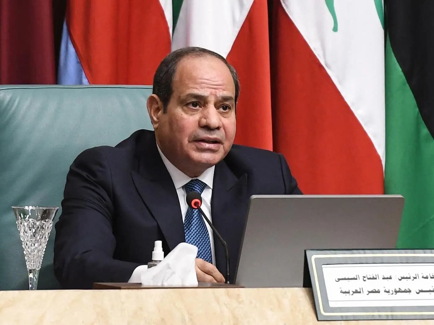 السيسي: للتوصل لحل سياسي عادل و مستدام للقضية الفلسطينية