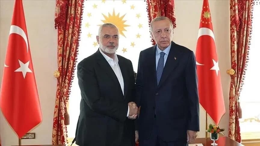 أردوغان يستقبل هنية.. إليكم مضمون اللقاء