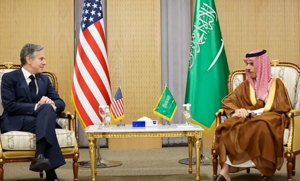 التطورات في غزة بين بن فرحان وبلينكن