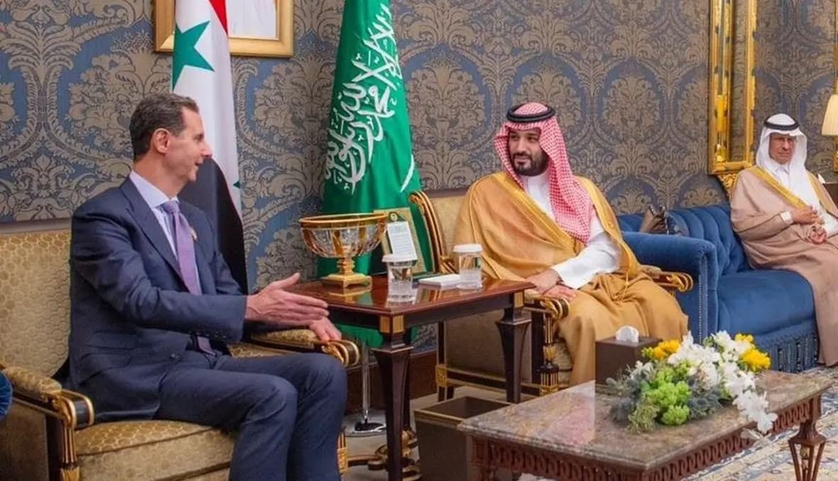 على هامش القمّة العربية.. بن سلمان يلتقي الأسد