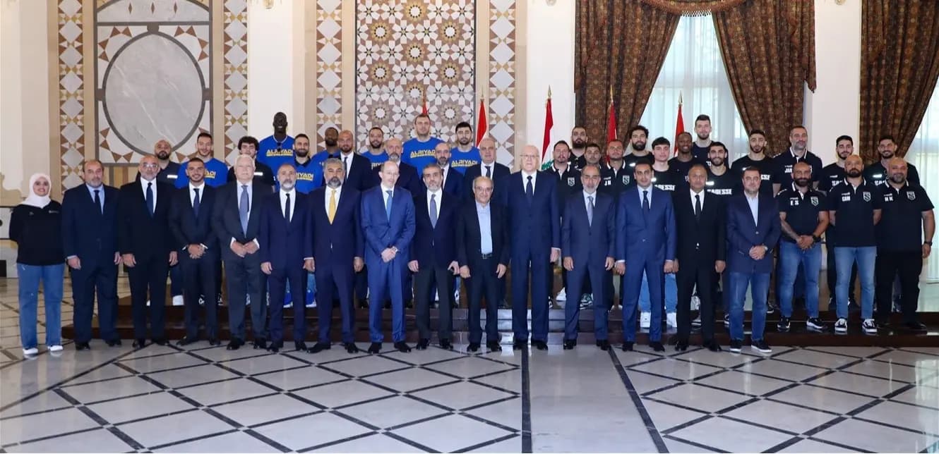 ميقاتي يستقبل فريقي الحكمة والرياضي