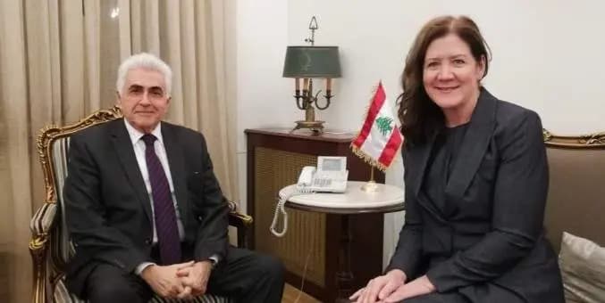 وصول السفيرة الأميركية في لبنان إلى قصر بسترس للقاء وزير الخارجية
