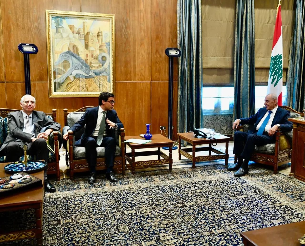 وزير الخارجية الفرنسي يصل عين التينة للقاء بري