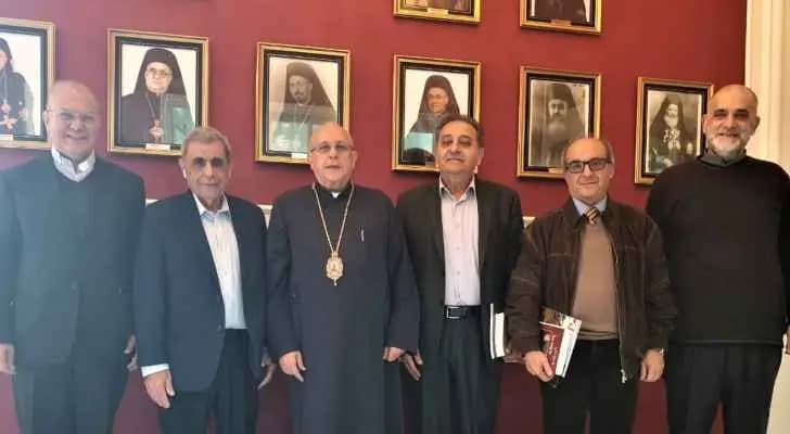 المطران درويش عرض اوضاع الشباب مع وزير الشباب والرياضة