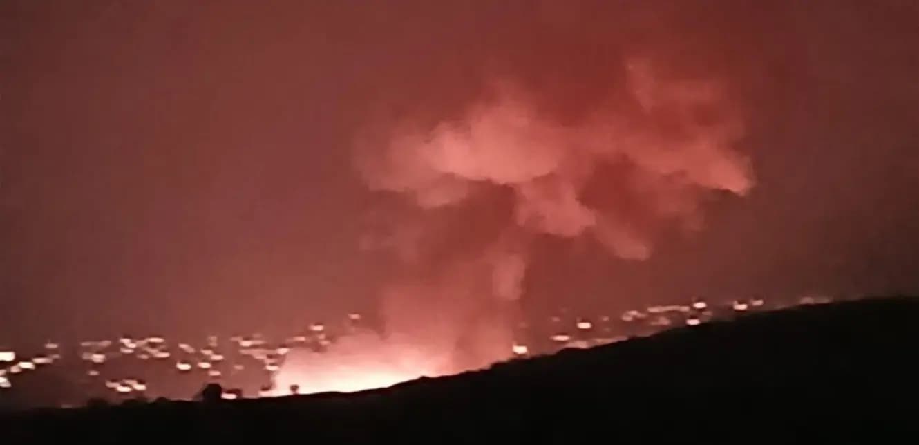 غارات عنيفة على الجنوب