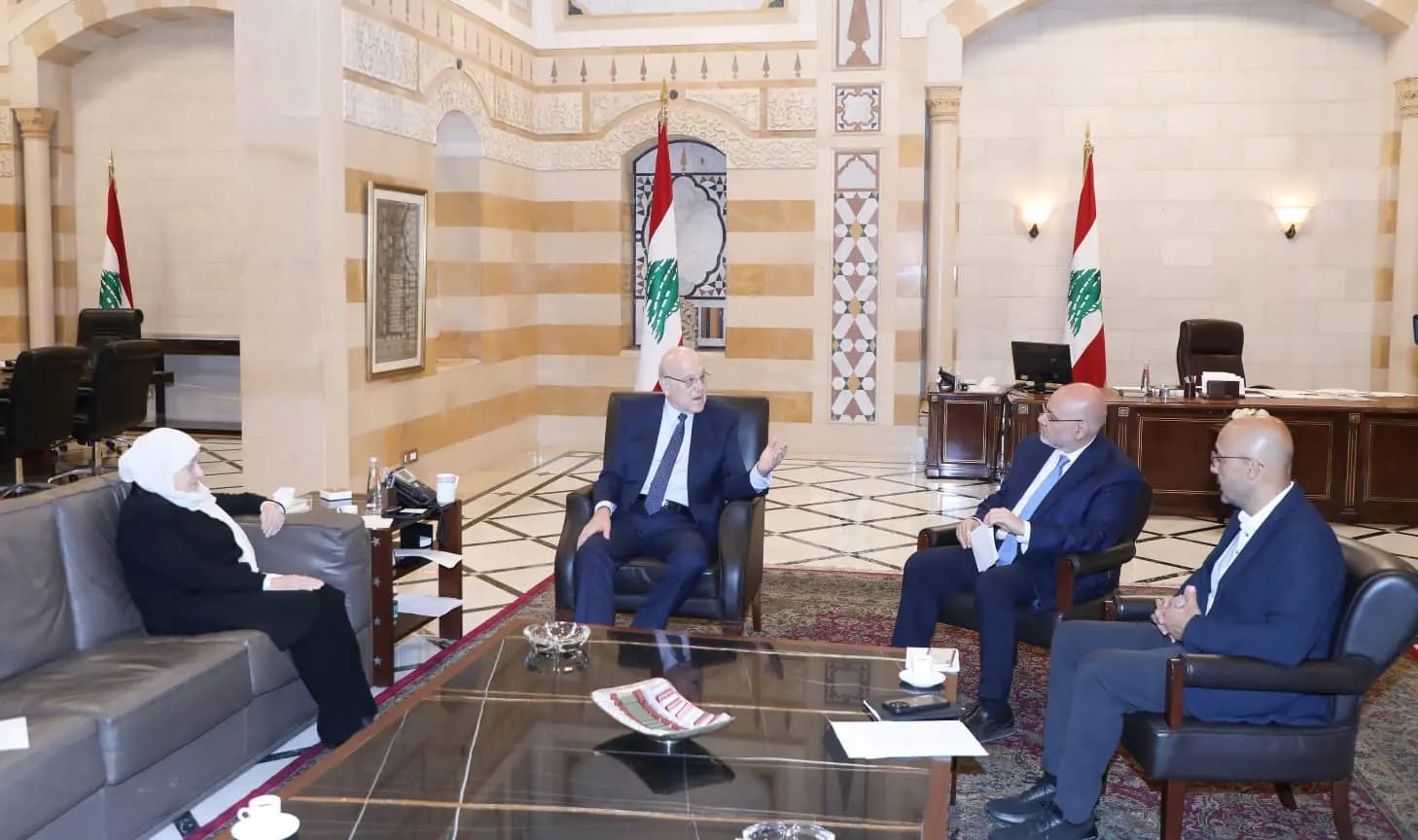 ميقاتي يلتقي الأبيض والمرتضى