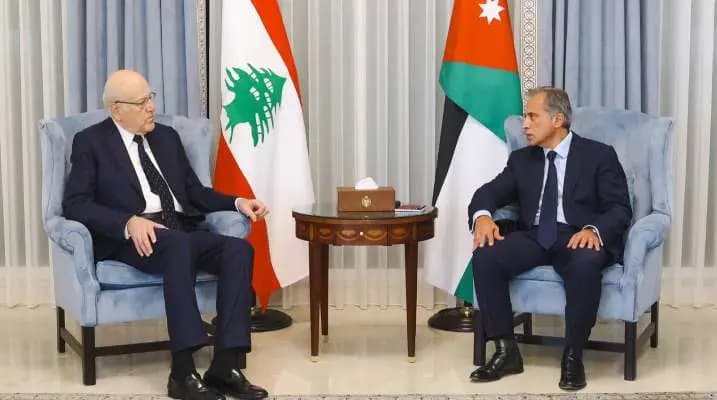 رئيس الوزراء الأردني يلتقي "ميقاتي".. وهذا ما أكده