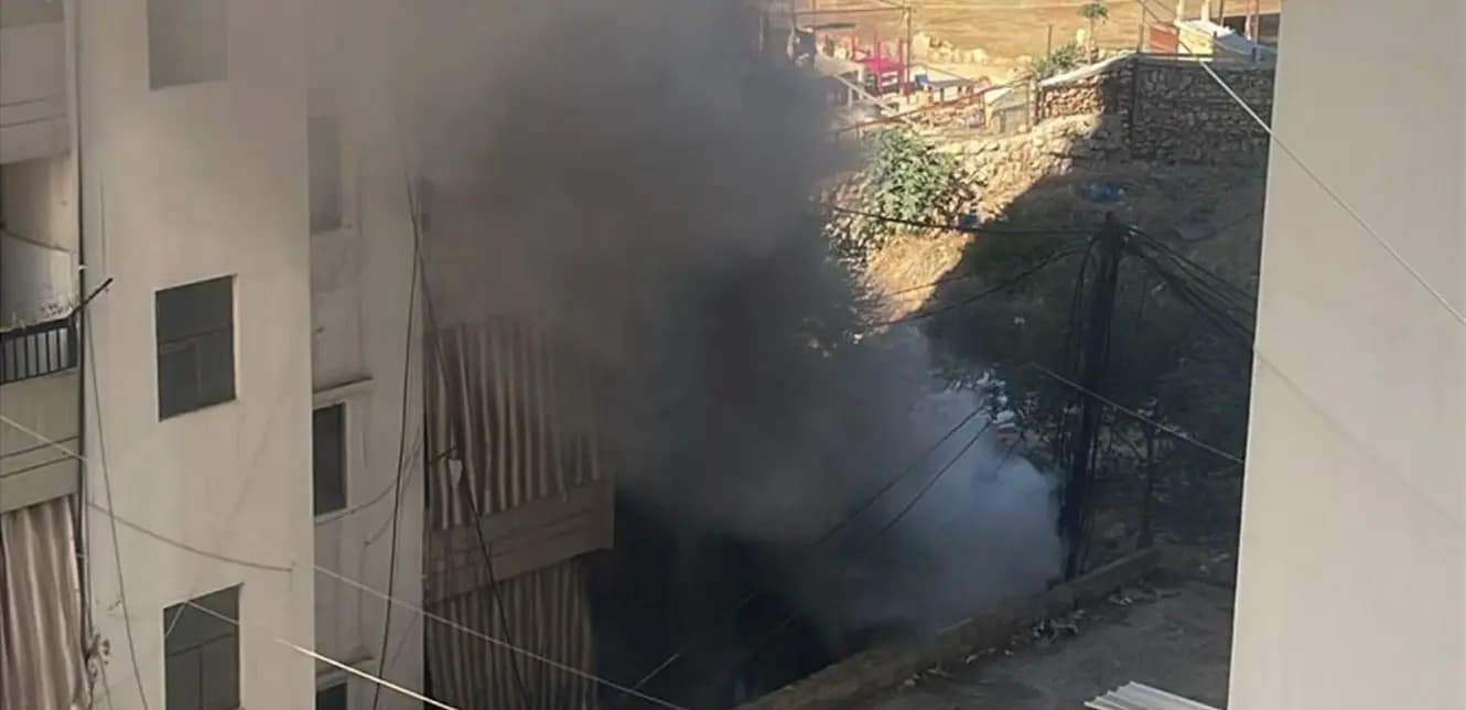حريق كبير في جبل محسن