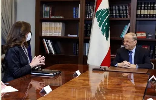 الرئيس عون عرض الاوضاع مع السفيرة الاميركية