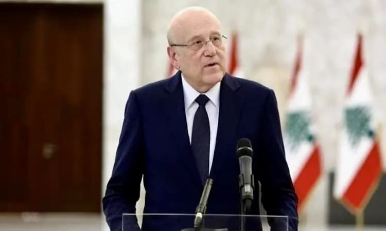 ميقاتي: تهديدات العدو تشكل جريمة حرب وتضاف لسلسلة جرائمه الأخرى