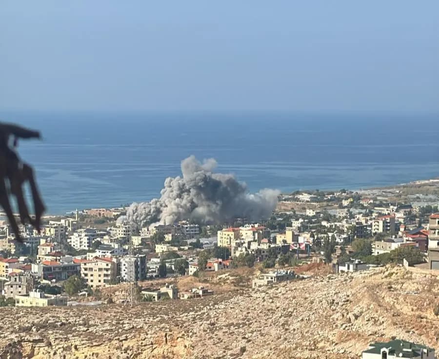 بالصور.. غارة عنيفة تهز الجية