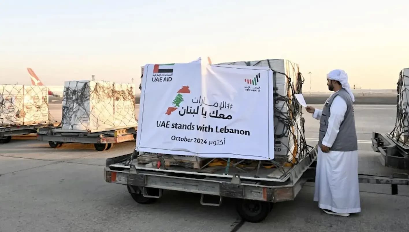 الإمارات تُرسل طائرة مساعدات جديدة إلى لبنان