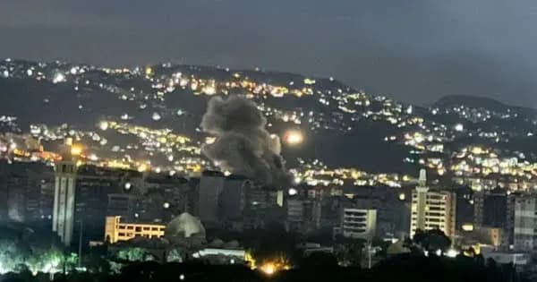 فجرا.. غارات عنيفة تهز الضاحية الجنوبية