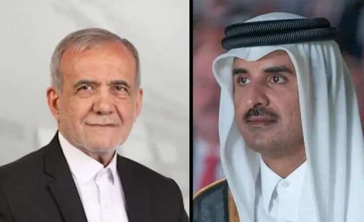 اتصال بين أمير قطر وبزشكيان.. إليكم التفاصيل