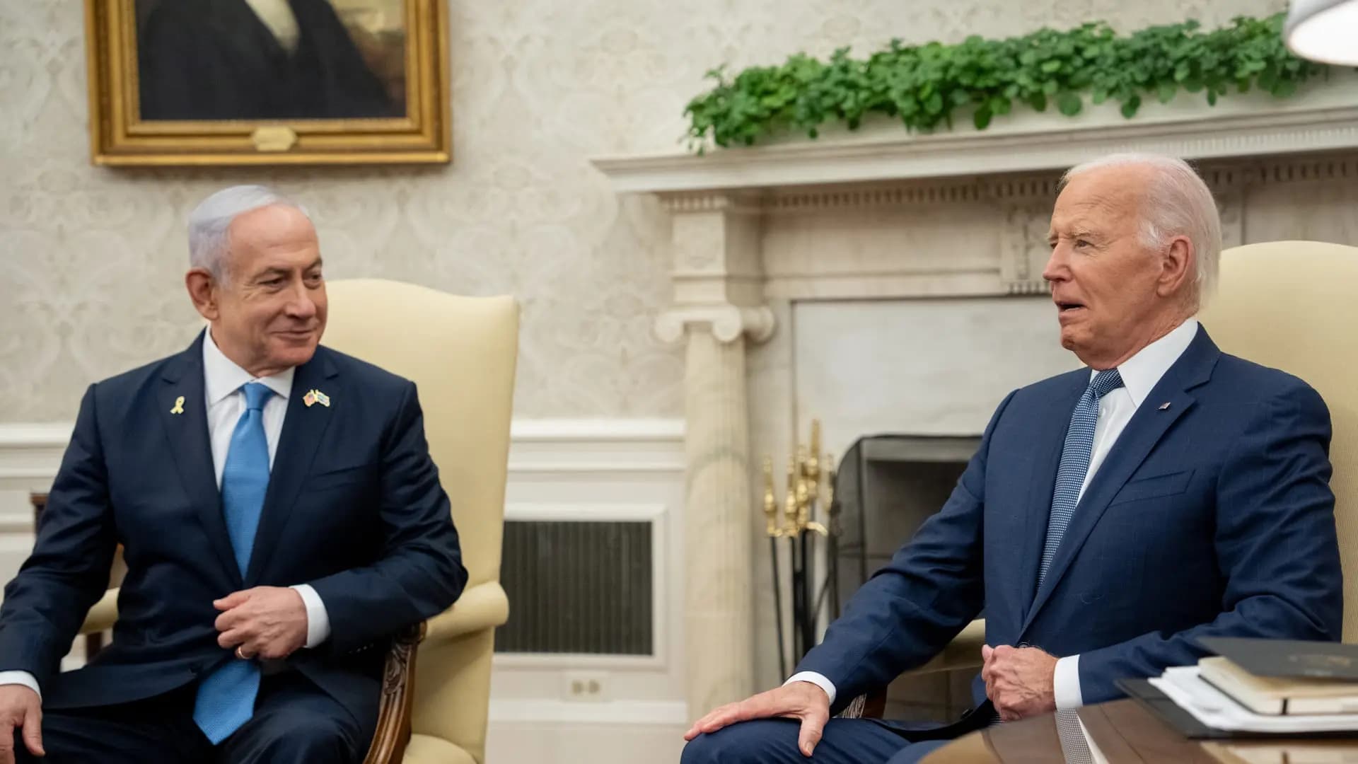 بشأن مفاوضات غزة.. محادثة بين بايدن ونتنياهو