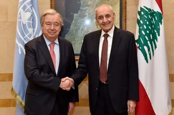 بري يستقبل غوتيريش.. وهذا ما شدد عليه