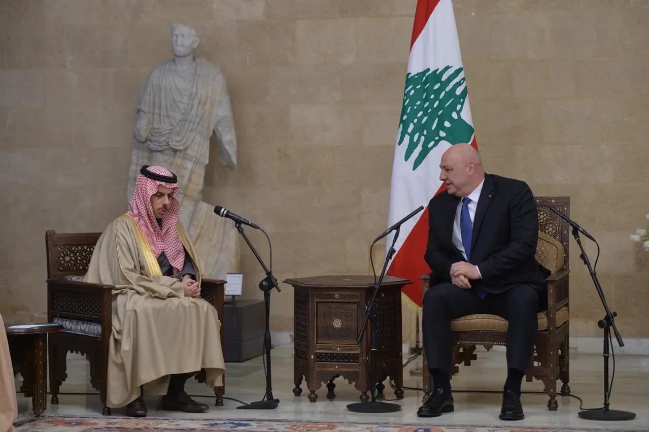 بن فرحان من بعبدا: المملكة مستمرة بدعم لبنان وشعبه