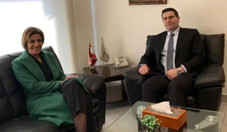 الحاج حسن يبحث مع الزين الأضرار الزراعية جراء العدوان