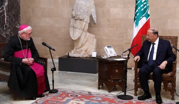 الرئيس عون استقبل وزير خارجية الفاتيكان: نبذل جهودنا لكي يبقى لبنان وطن الرسالة ونتطلع الى مواصلة الكرسي الرسولي لدوره غلاغير: البابا يريد ان يأتي الى لبنان قريبا