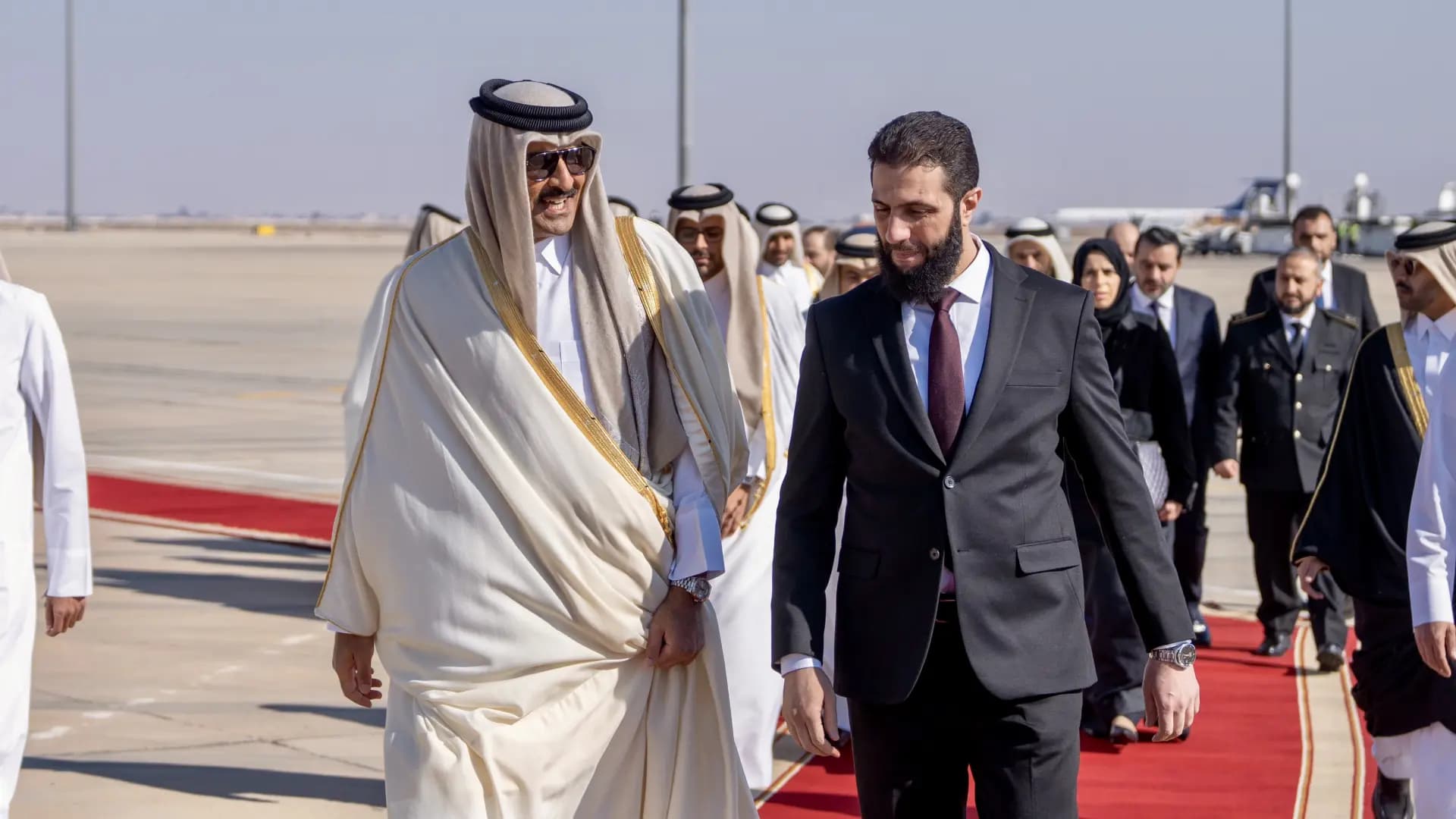 أمير قطر يزور دمشق