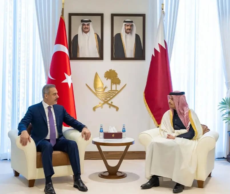 الأوضاع في فلسطين وسوريا".. بين بن جاسم وفيدان