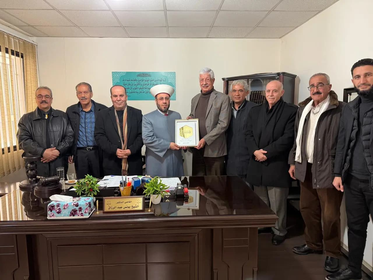 وفد من مؤسسات "الغد الأفضل" يجول على عدد من قضاة المحاكم الشرعية
