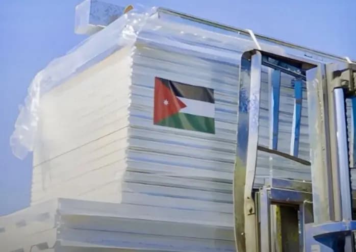 الأردن يرسل بيوتًا متنقلة إلى غزة