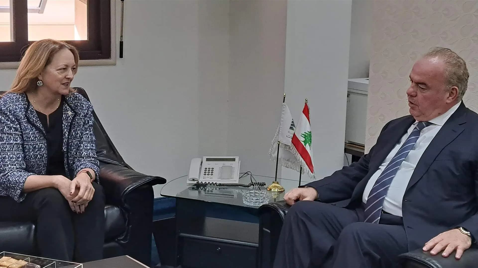 الحاج للسفيرة الأميركية: استمرار الخروقات الإسرائيلية يبقي الوضع هشا