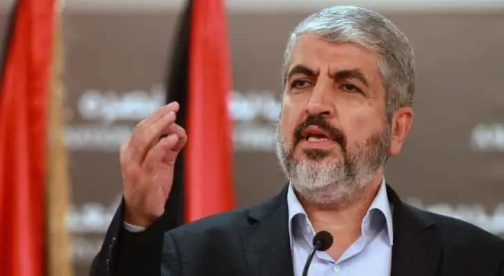 خالد مشعل: السعودية تعتقل 60 شخصًا من اعضاء حركة "حماس" ويتعرضون لتعذيب بشع