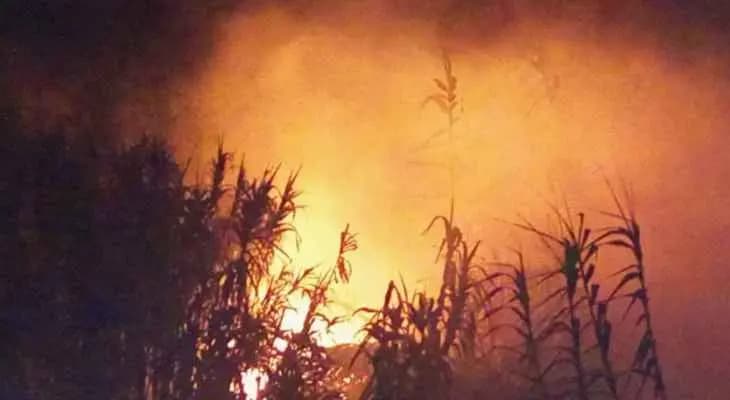 حريق كبير في خراج قبة الشمرا العكارية... والرياح تعيق عمليات إهماده