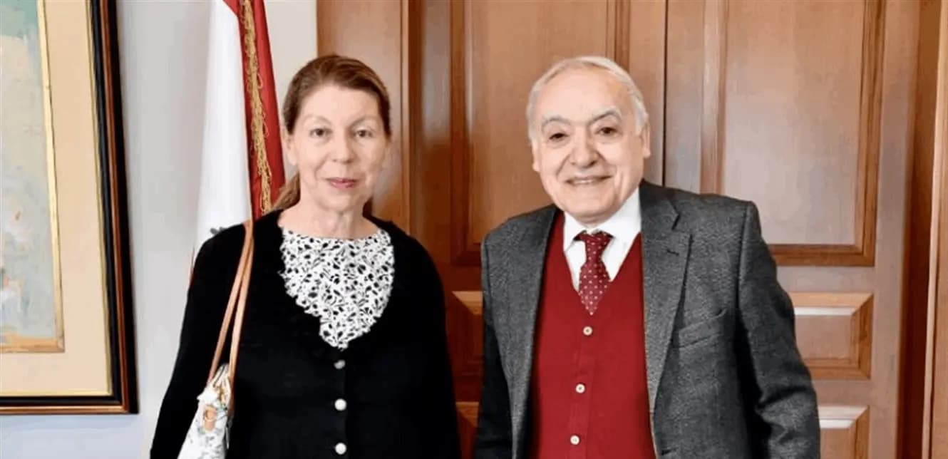 "تعزيزاً للعلاقات الثقافية".. سلامة يلتقي سفيرة النمسا