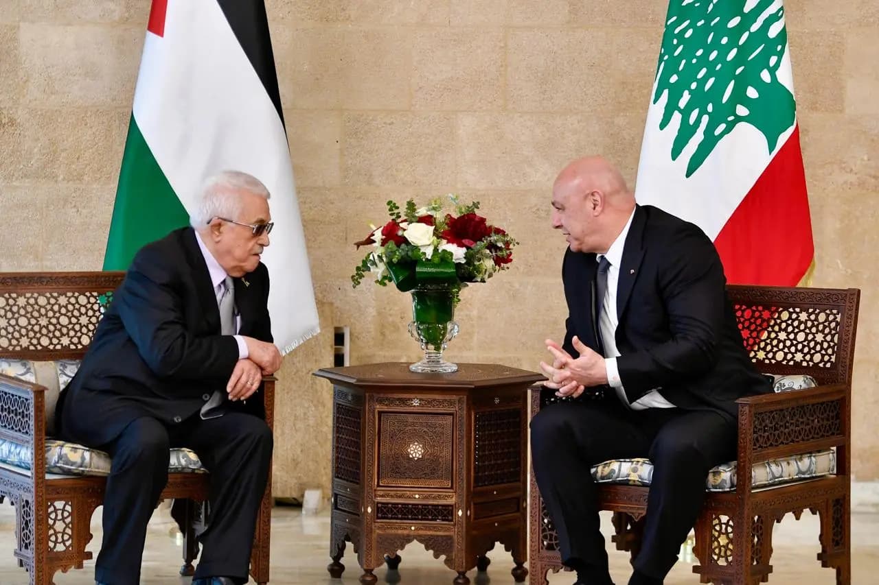 عباس يجدد الالتزام بأمن لبنان