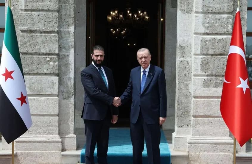 "تركيا إلى جانب سوريا".. خلاصة لقاء الشرع- أردوغان