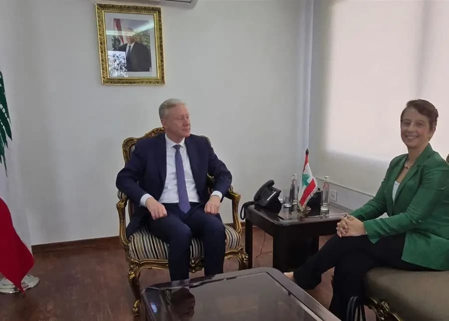 لقاء بين رجي وسفيرة قبرص.. وملف ترسيم الحدود البحرية على الطاولة