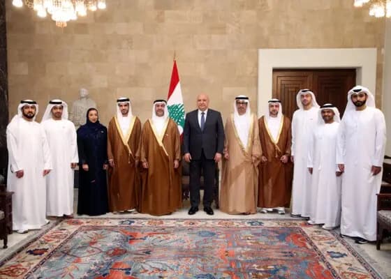 البعثة الإمارتية تلتقي عون.. وهذا ما جرى التأكيد عليه