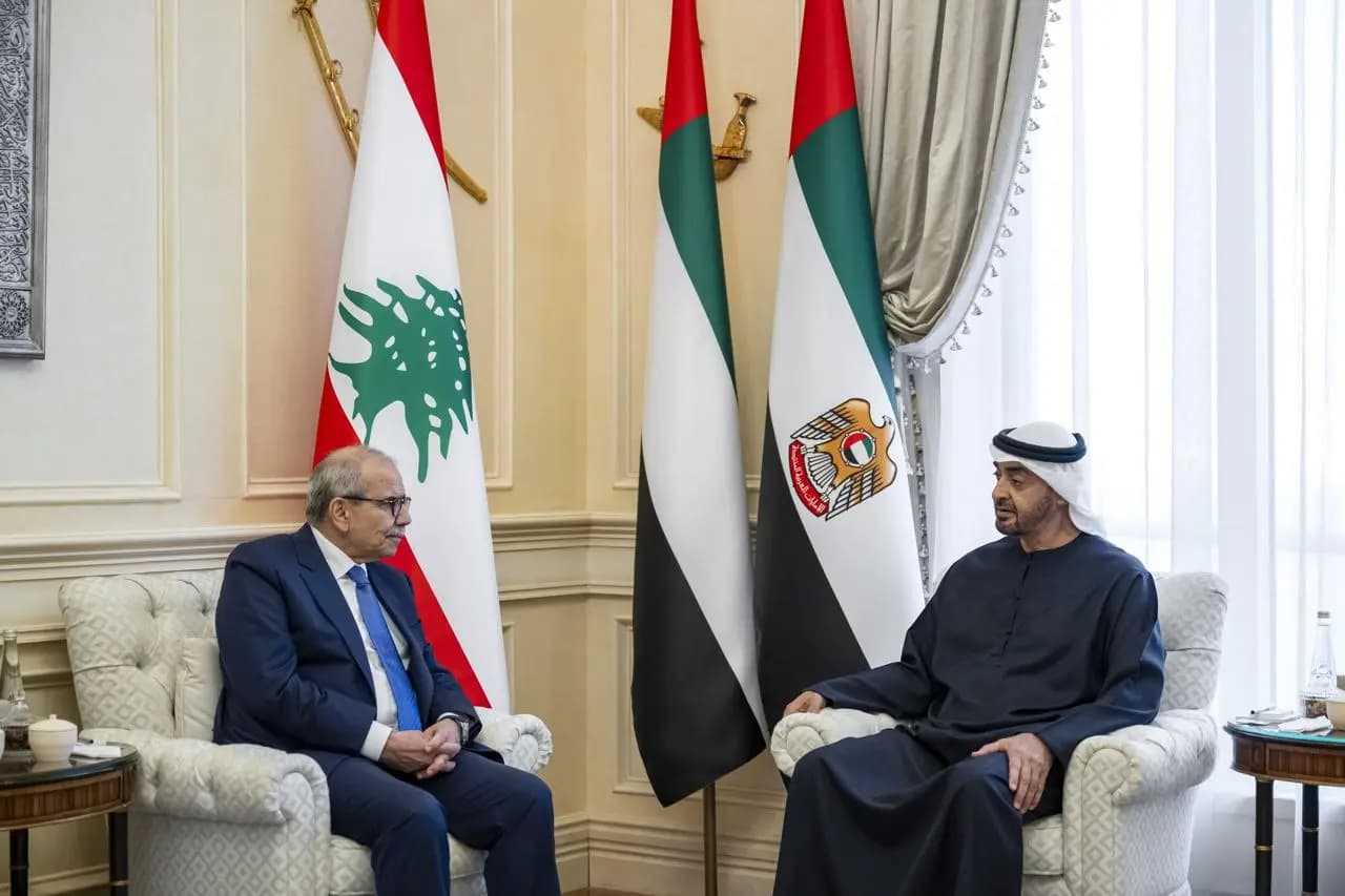 سلام يلتقي الرئيس الإماراتي: أبواب لبنان مفتوحة أمام الأشقاء العرب
