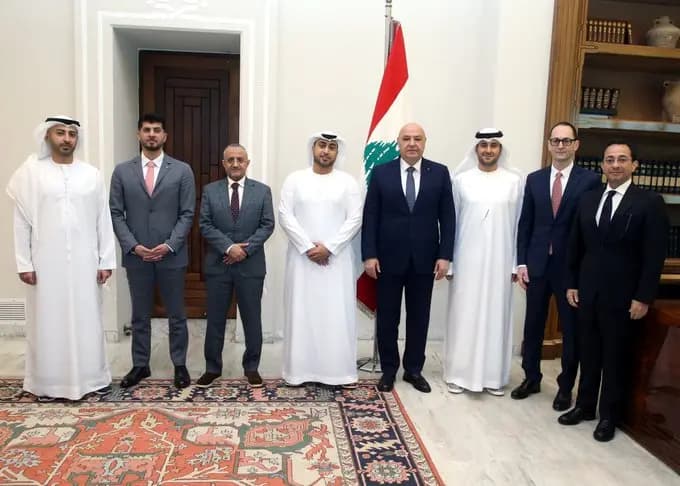 وفد إماراتي في بعبدا يعرض استثمارات حيوية على الرئيس عون