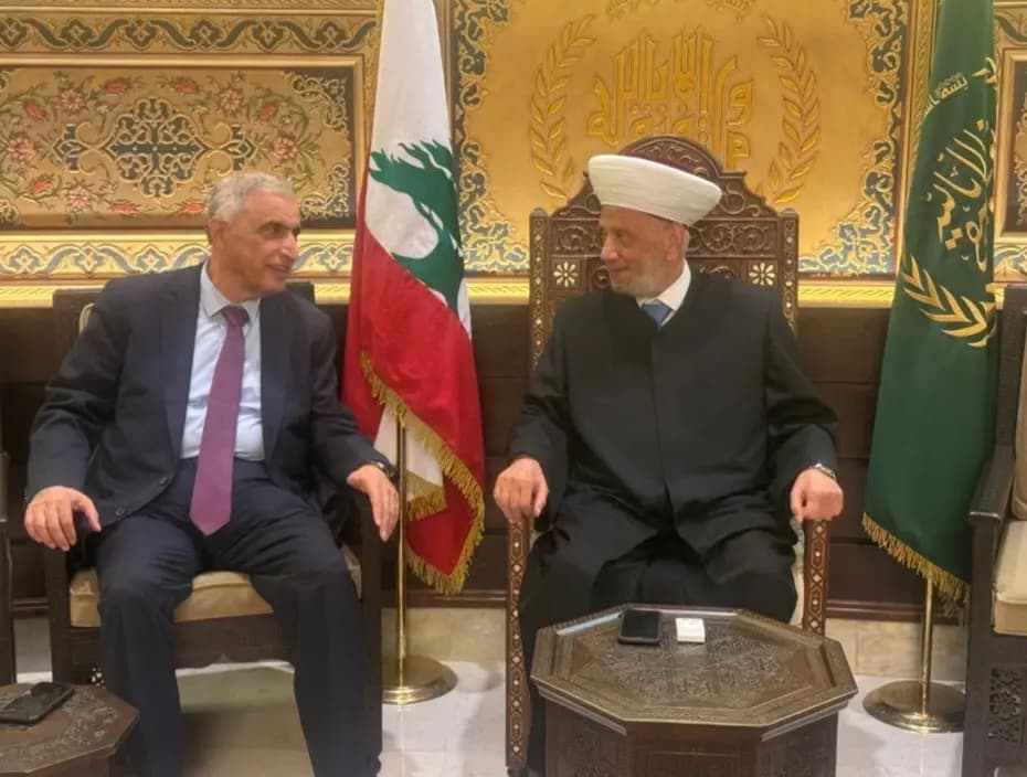 مفتي الجمهورية يستقبل النائب قاسم هاشم