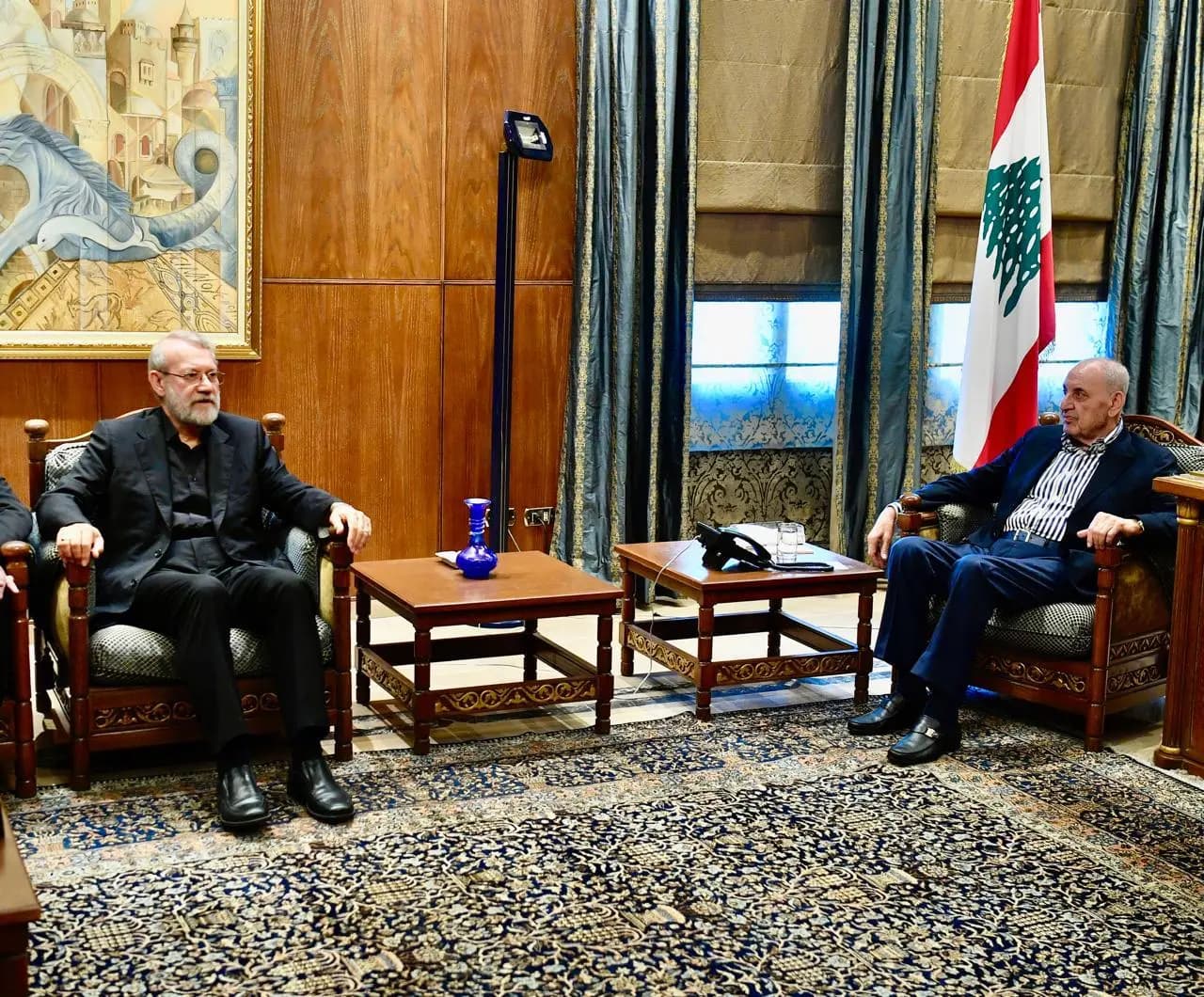 لاريجاني بعد لقائه بري: ندعم وحدة لبنان واستقلال قراره