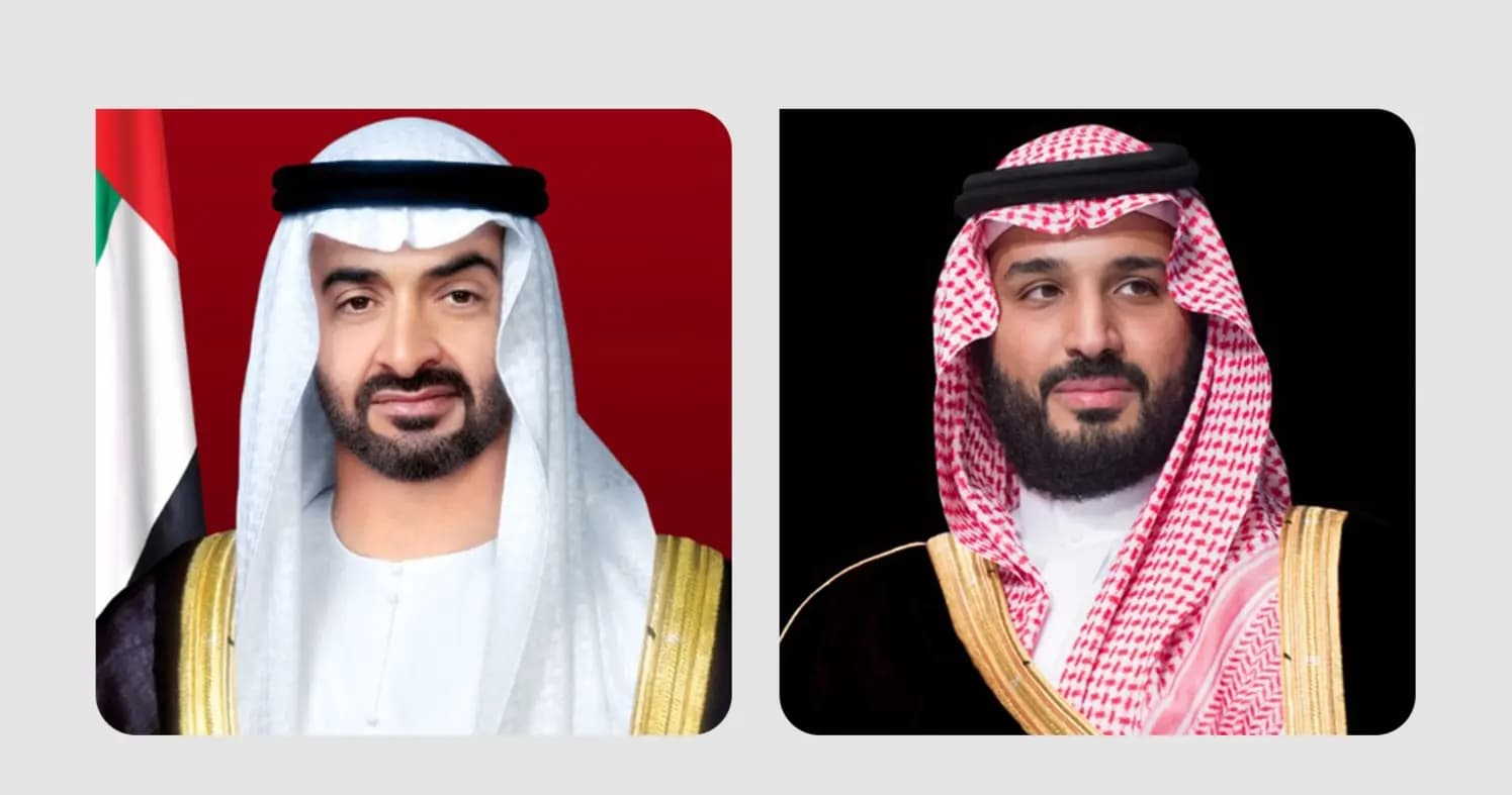 بن زايد وبن سلمان يبحثان تعزيز التعاون الإقليمي