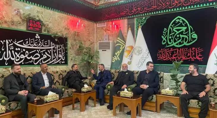 الحاج حسن: لدينا رغبةٌ كبيرةٌ للتّعاون والتنسيق مع الحكومة المحليَّة في محافظة كربلاء